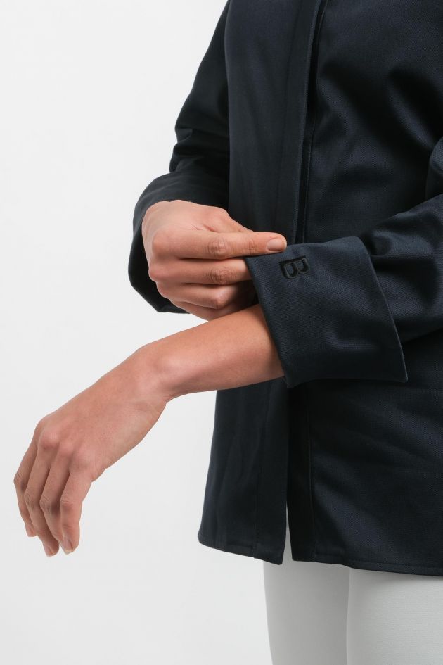 Veste de cuisine bleu femme AMY
