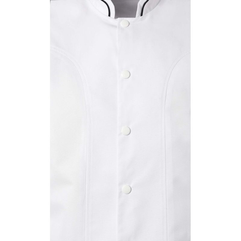 Veste de cuisine blanche manche courtes homme - GORGIO