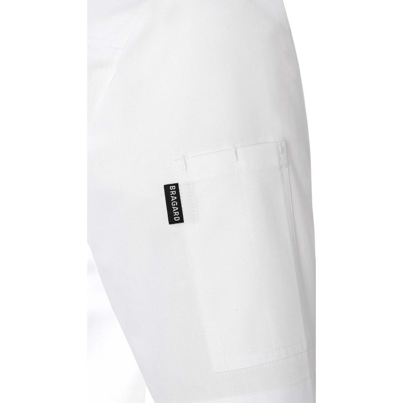 Veste de cuisine blanche manche courtes homme - GORGIO