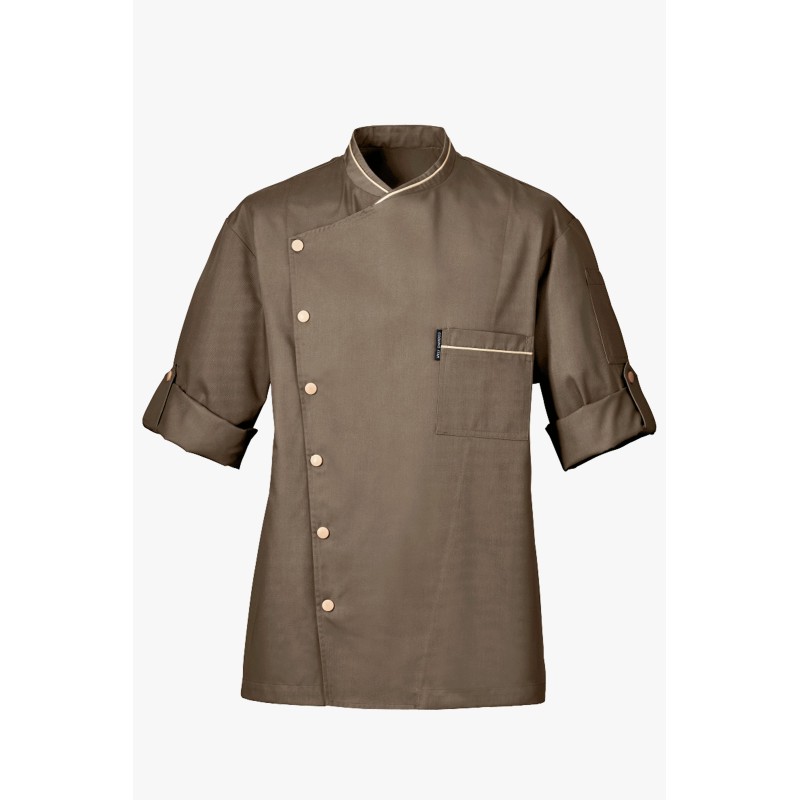 Veste de cuisine taupe homme - Chicago - Bragard