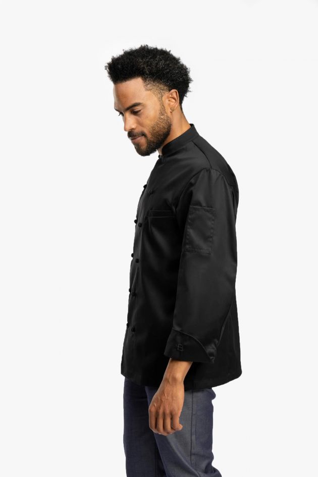 Veste de cuisine noire premium - GRAND CHEF ALLURE