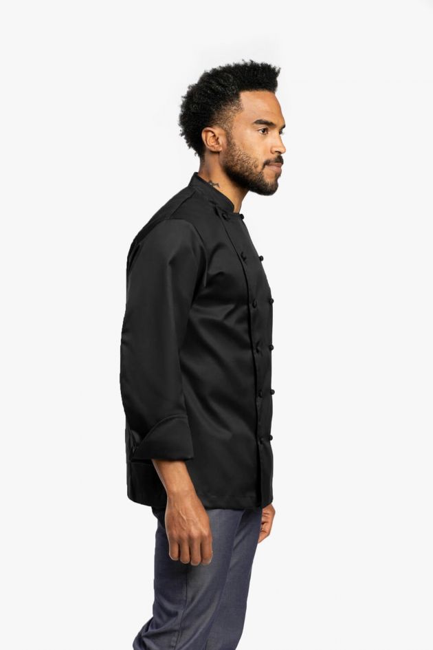 Veste de cuisine noire premium - GRAND CHEF ALLURE