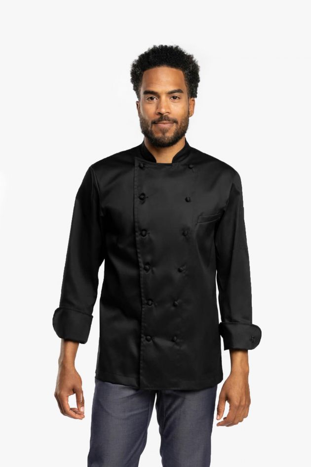 Veste de cuisine noire premium - GRAND CHEF ALLURE