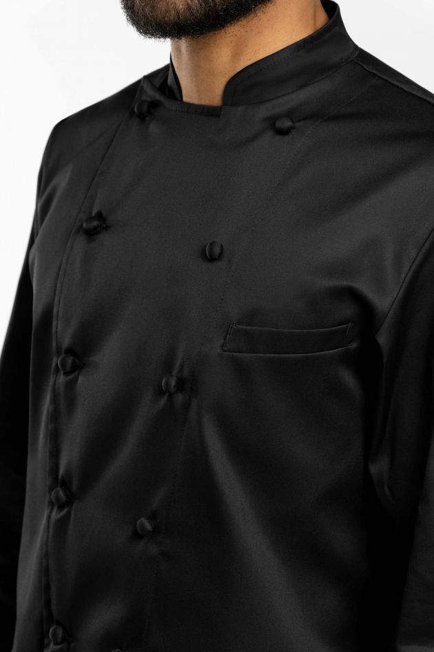 Veste de cuisine noire premium - GRAND CHEF ALLURE