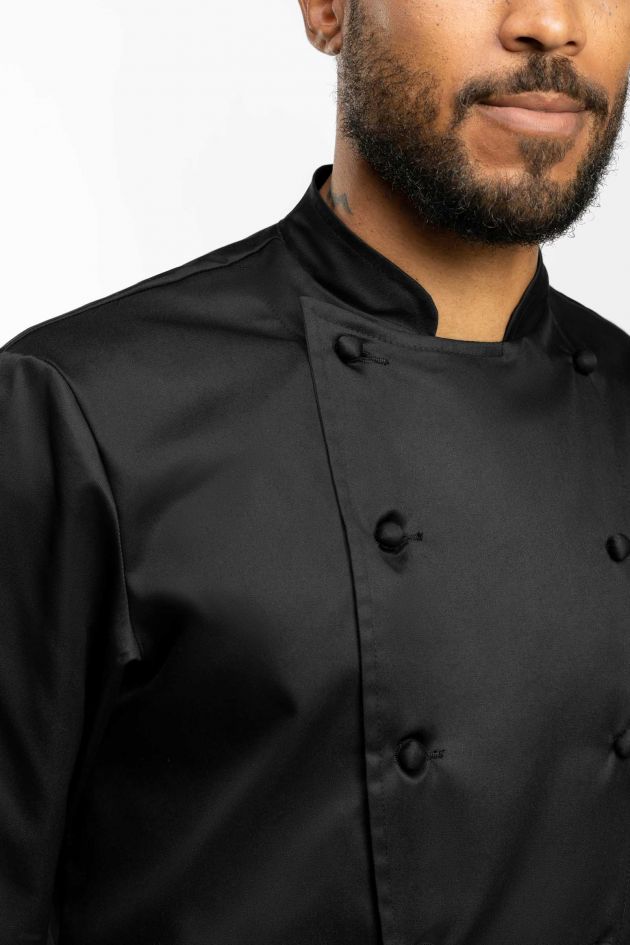 Veste de cuisine noire premium - GRAND CHEF ALLURE