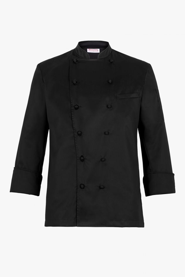 Veste de cuisine noire premium - GRAND CHEF ALLURE
