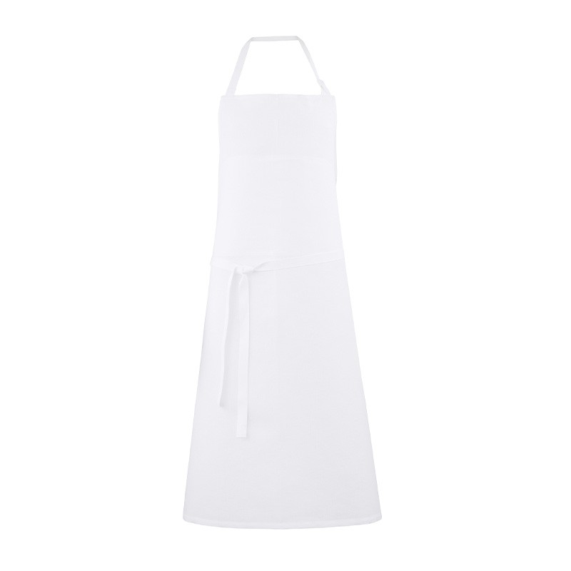 Tablier TRAVAIL avec bavette - 55% lin, 45% coton