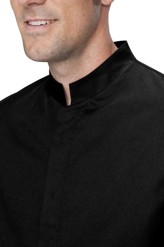 Veste de cuisine noire - Collection Tristan Brandt - ORIONO
