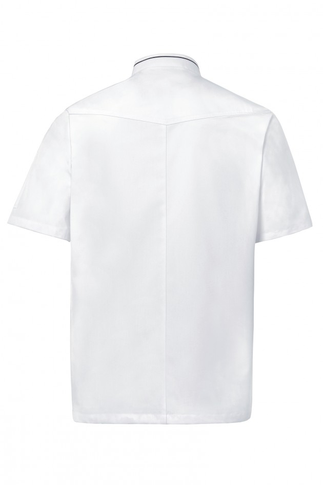 Veste de cuisine blanche manche courtes homme - GORGIO