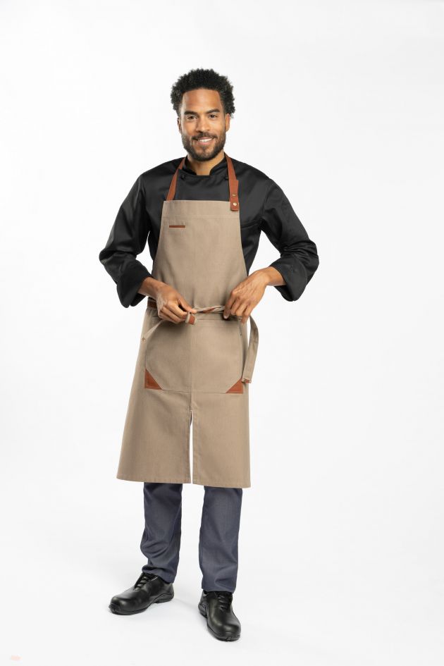 Tablier à bavette - FILEAS TAUPE