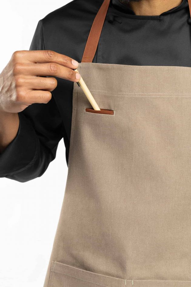 Tablier à bavette - FILEAS TAUPE